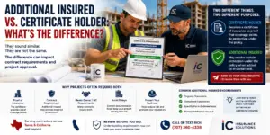 Additional Insured vs. Certificate Holder: What’s the Difference?