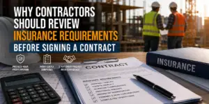 Why Contractors Should Review Insurance Requirements BEFORE Signing a Contract