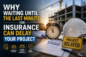 Why Waiting Until the Last Minute for Insurance Can Delay Your Project